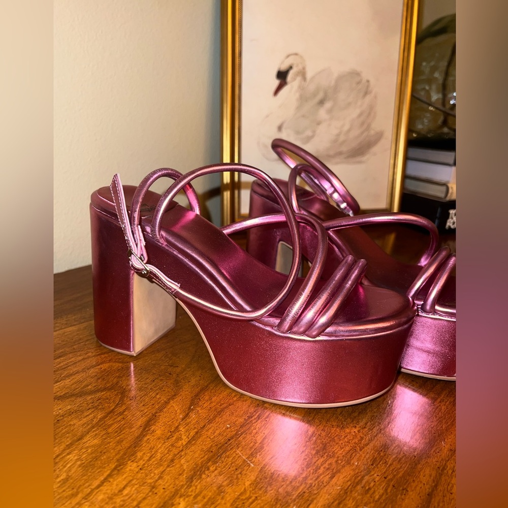 BLUBBLEGUM PINK JEFFERY CAMPBELL MAMBA PLATFORM HEELS